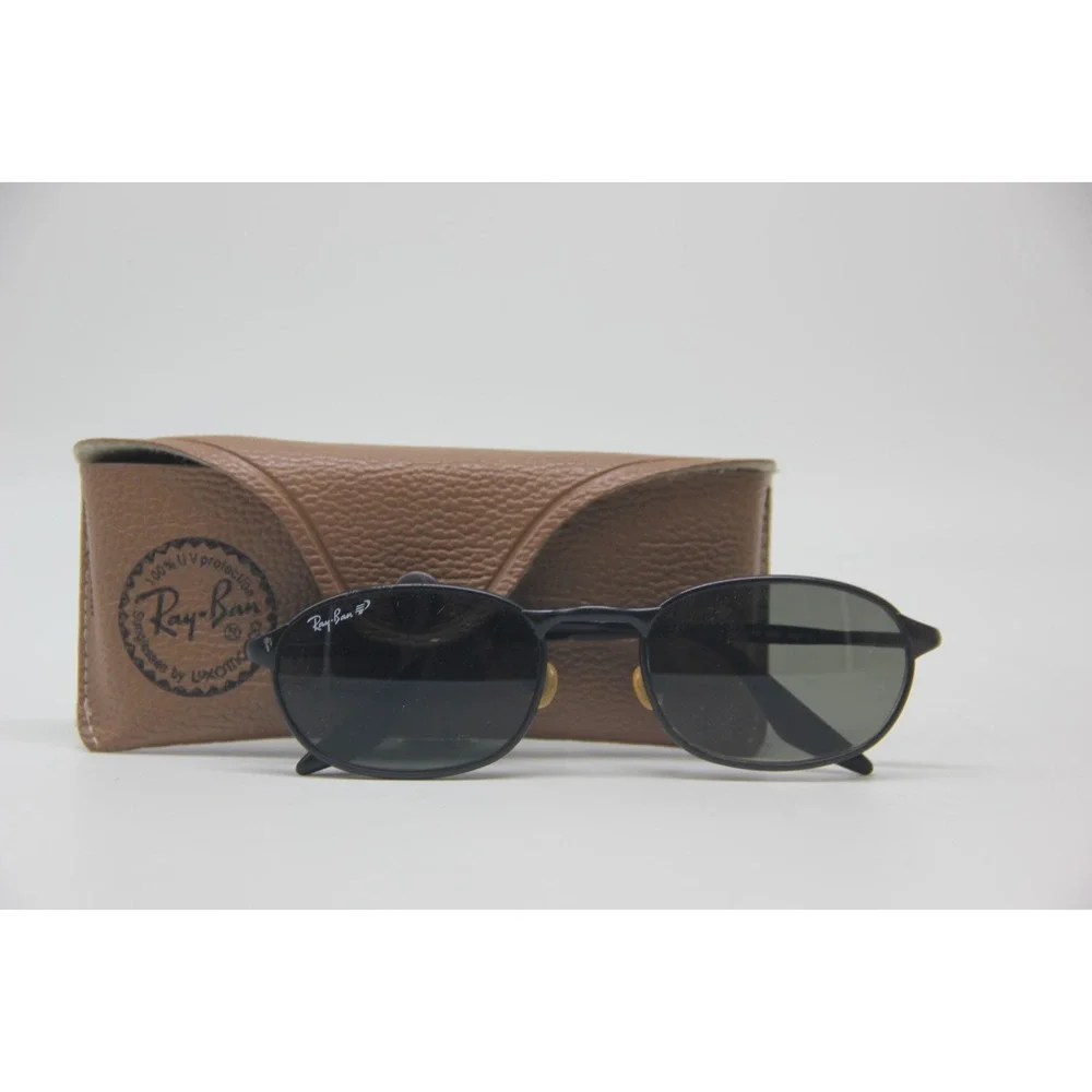 VINTAGE RAY BAN HIGHSTREET RB3003 W3079 SLEEK BLACK POLARIZED SUNGLASSES ITALY